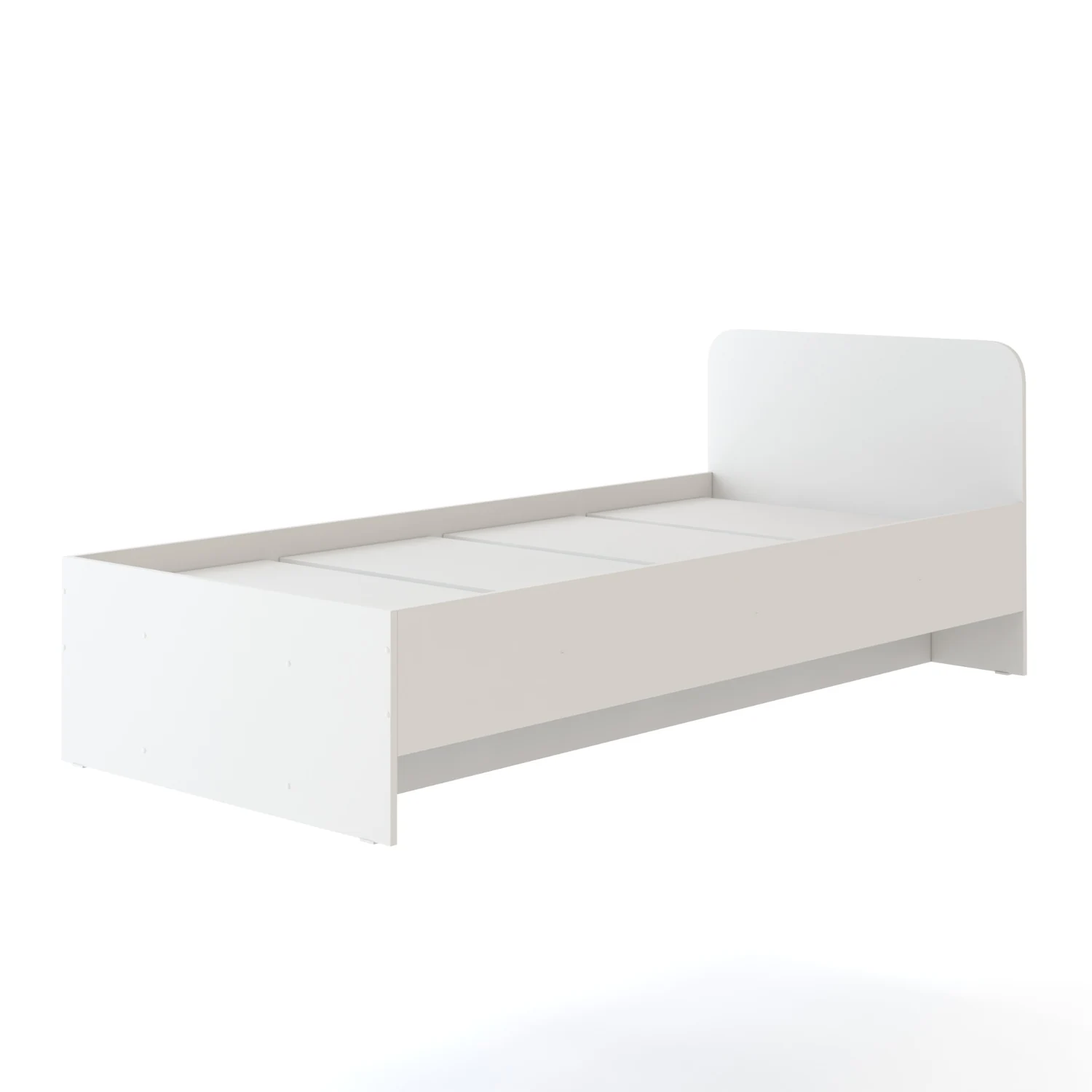 Односпальная кровать ЛДСП 900х2000 мм белый Кровать ЛДСП односпальная 900х2000 цвет белый Арвис