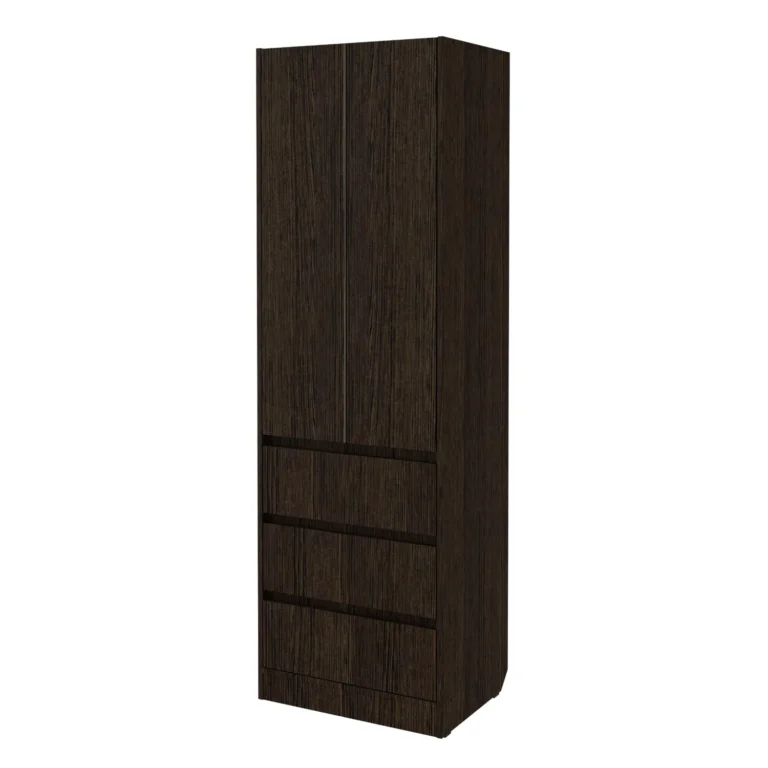 Комбинированный мини шкаф без ручек цвет венге