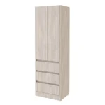 Комбинированный мини шкаф без ручек цвет ясень шимо светлый