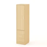 Одностворчатый шкаф с ящиками высота 1600 цвет беленый дуб