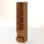 Одностворчатый шкаф с ящиками высота 2000 цвет бук темный