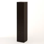 Одностворчатый шкаф с ящиками высота 2000 цвет венге