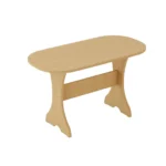 Обеденный стол овальной формы цвет беленый дуб