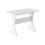 Обеденный прямоугольный стол цвет белый