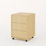 Мобильная тумба с ящиками цвет беленый дуб