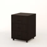 Мобильная тумба с ящиками цвет венге