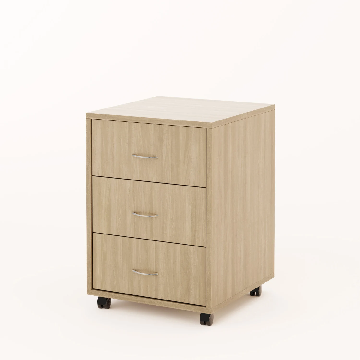 Тумба мобильная с ящиками ясень шимо светлый Мобильная тумба с ящиками цвет ясень шимо светлый