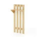 Настенная вешалка с полкой цвет беленый дуб