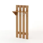 Настенная вешалка с полкой цвет бук темный