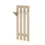 Настенная вешалка с полкой цвет ясень шимо светлый