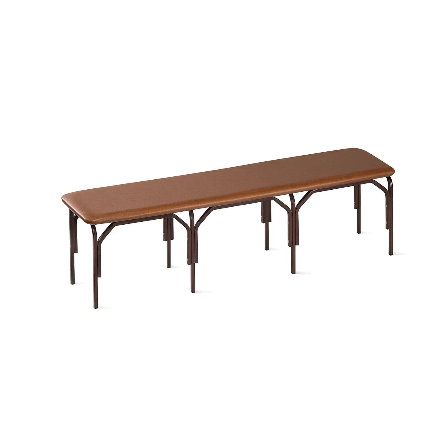 Банкетка мягкая на металлическом каркасе Б-3 коричневый Мягкая банкетка на металлическом каркасе Б-3 цвет коричневый