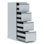 Картотечный металлический шкаф КР-4 Арвис — открытые выдвижные ящики