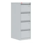 Картотечный металлический шкаф КР-4 Арвис — вид с закрытыми ящиками