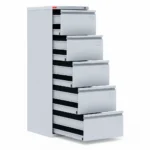 Картотечный металлический шкаф КР-5 Арвис — открытые выдвижные секции
