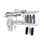 Гардеробная система ТИТАН-ГС-350 и ГС-450 в интерьере — пример готовой сборки