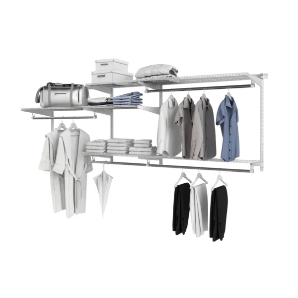 Гардеробная система ТИТАН-ГС-350 и ГС-450 в интерьере — пример готовой сборки