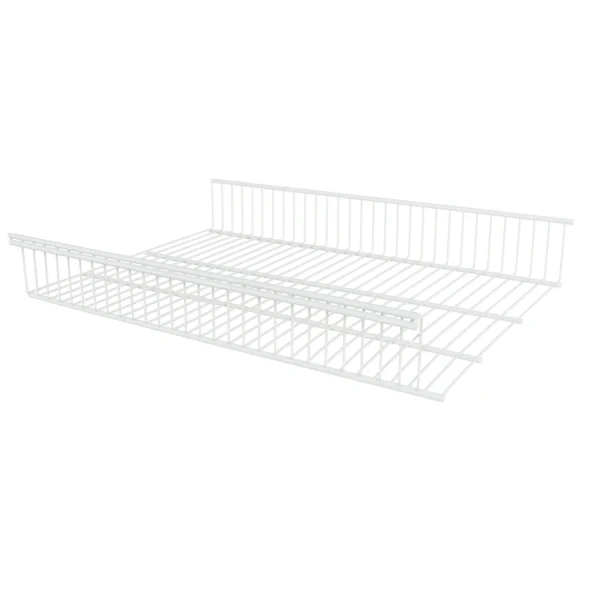 Стационарная корзина для гардеробной системы ТИТАН-ГС — металлическая, белая, высокая, нагрузка до 80 кг