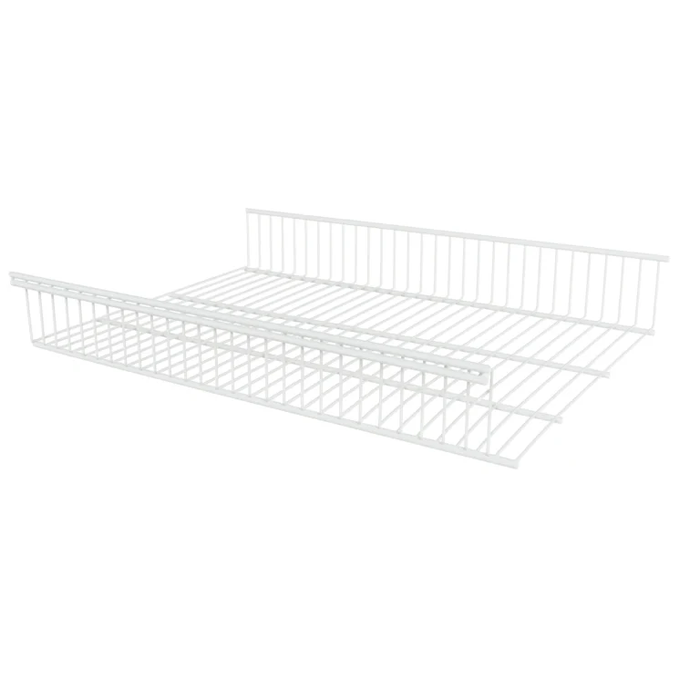 Стационарная корзина для гардеробной системы ТИТАН-ГС — металлическая, белая, высокая, нагрузка до 80 кг