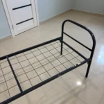 Фрагмент кровати металлической, сетка и крепления, эконом-модель