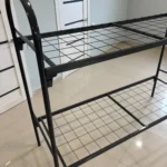 Кровать металлическая двухъярусная 700×1900 мм, вид слева