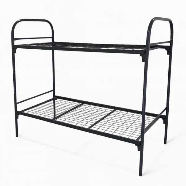 Кровать металлическая двухъярусная 800×1900 мм — общий вид