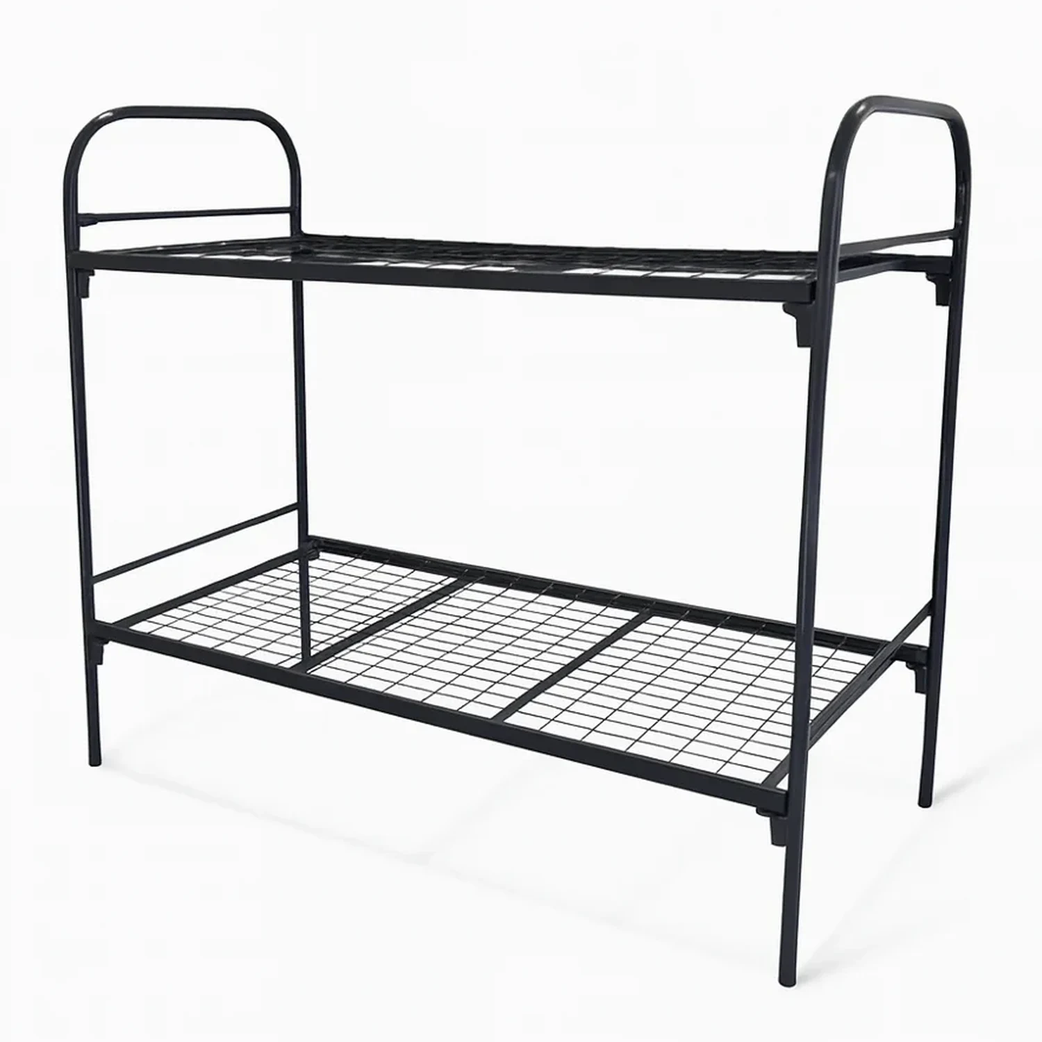 Кровать металлическая двухъярусная 800×1900 мм Кровать металлическая двухъярусная 800×1900 мм — общий вид