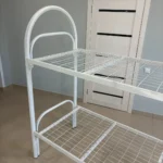 Кровать металлическая белая 800×1900 мм — крупный план основания