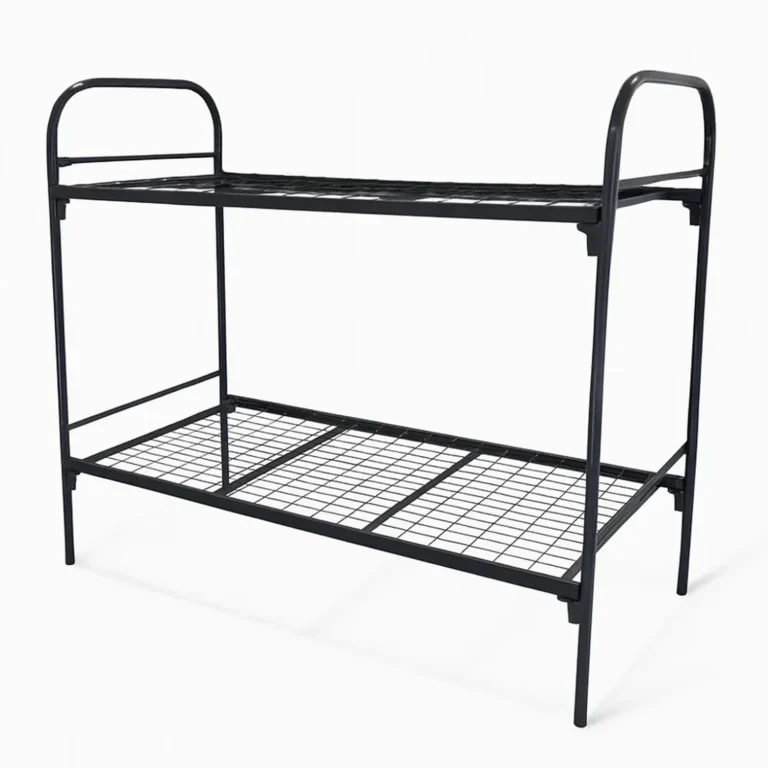 Кровать металлическая двухъярусная 900×1900 мм — общий вид