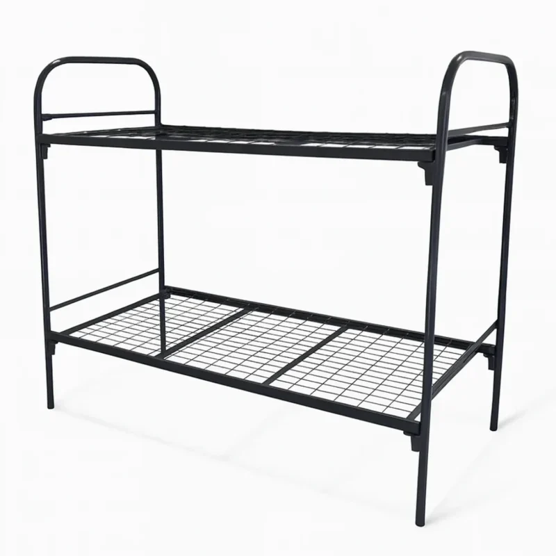 Кровать металлическая двухъярусная 900×1900 мм — общий вид