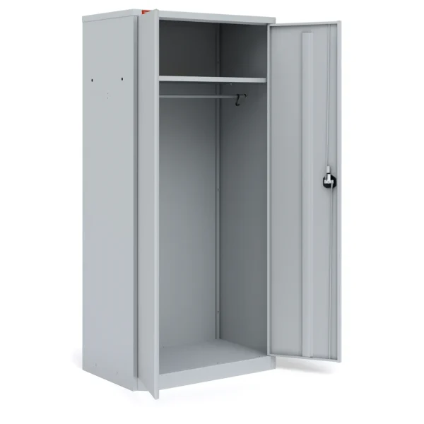 Внутреннее устройство шкафа ШАМ-11.Р — полка, перекладина и замок Арвис