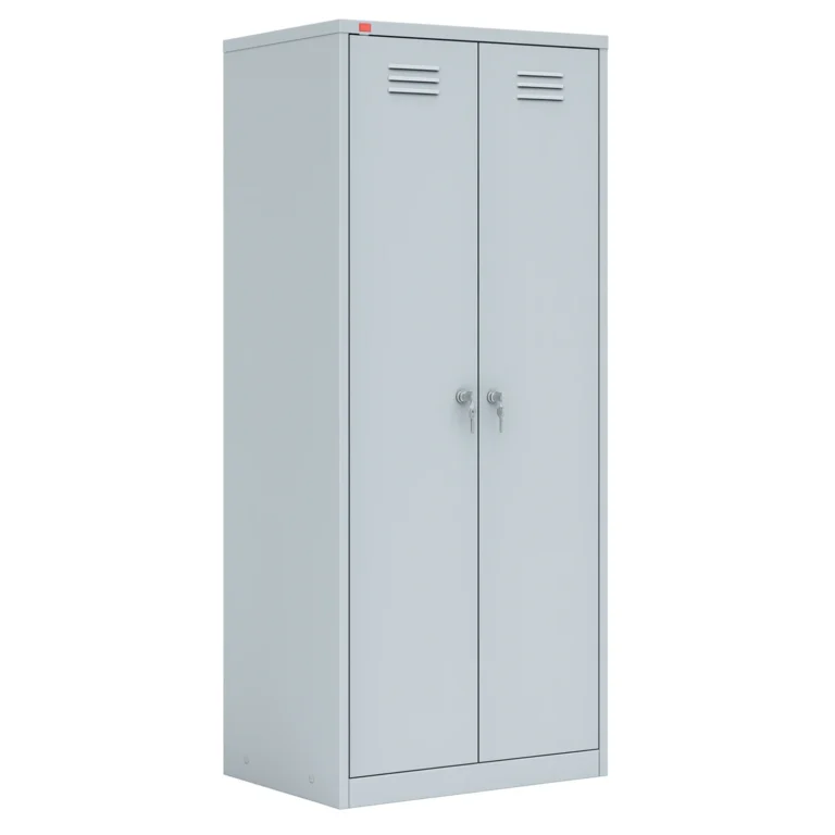 Металлический шкаф ШРМ-22У с двумя дверцами — светло-серый RAL 7035