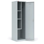 Металлический шкаф ШРМ-АК-У открытый — секции с полками и перекладиной