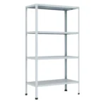 Металлический стеллаж МС-234 до 500 кг — прочный разборный стеллаж Арвис с 4 полками RAL 7035