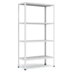 Металлический стеллаж МС-244 до 750 кг — усиленный стальной стеллаж с регулируемыми полками RAL 7035