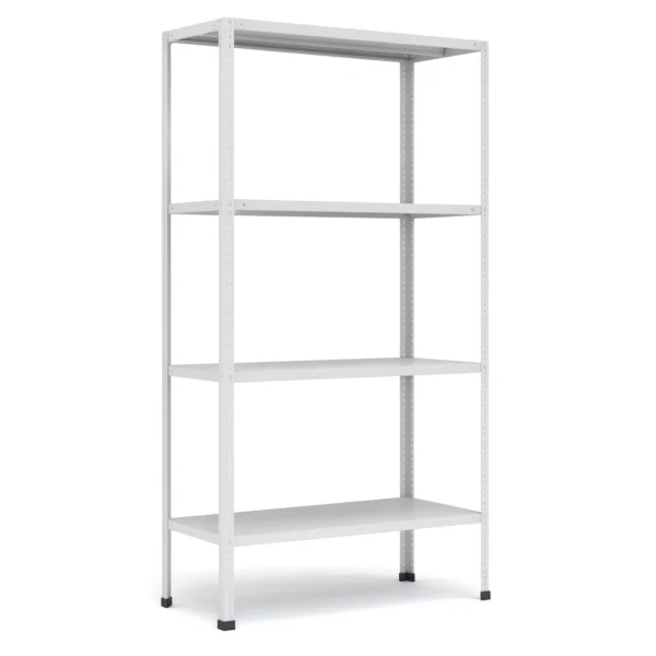 Металлический стеллаж МС-244 до 750 кг — усиленный стальной стеллаж с регулируемыми полками RAL 7035