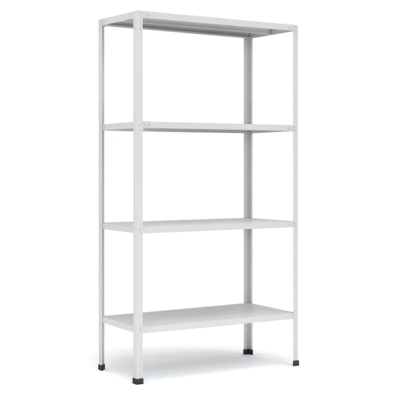 Металлический стеллаж МС-244 до 750 кг — усиленный стальной стеллаж с регулируемыми полками RAL 7035