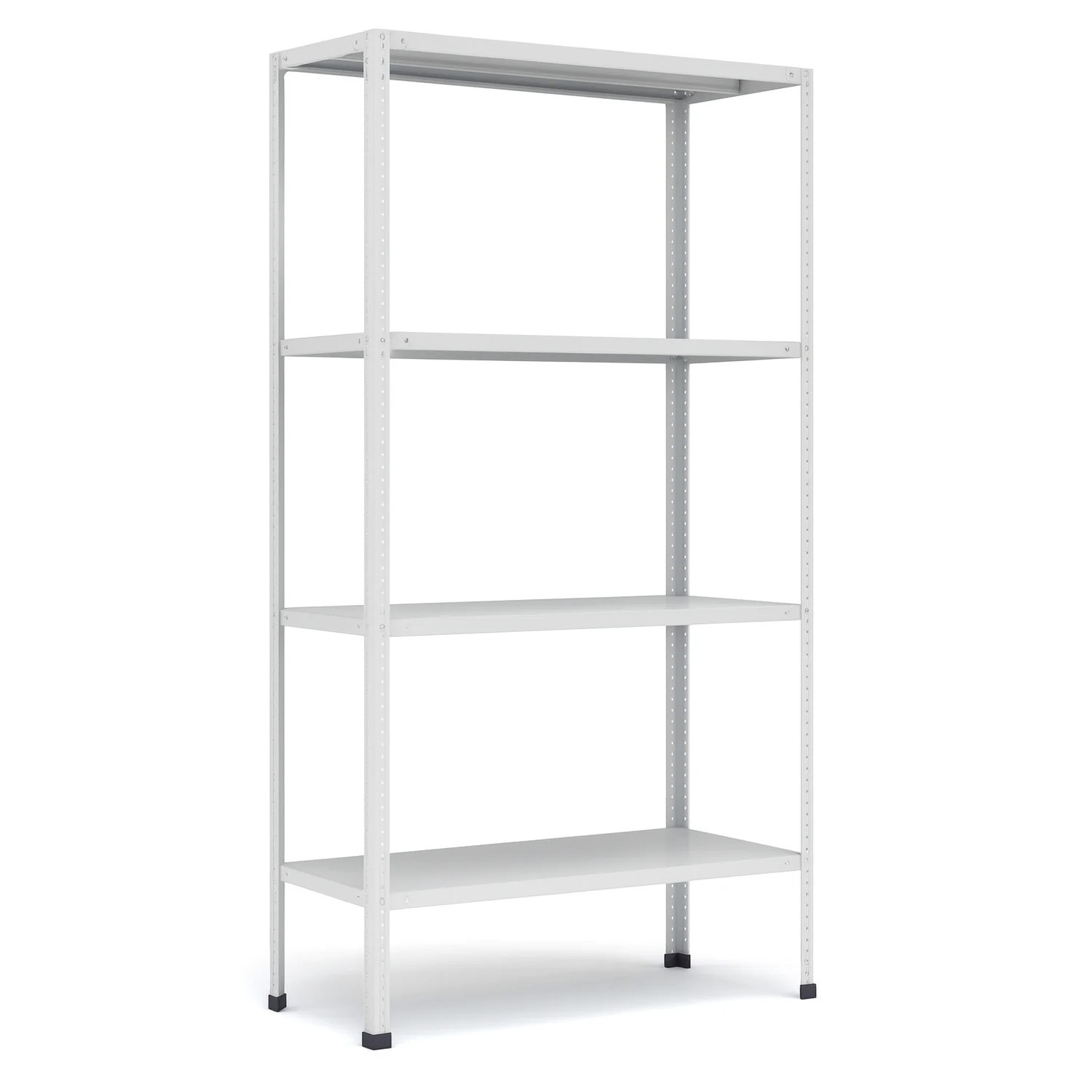 Металлический стеллаж МС-244 до 750 кг Металлический стеллаж МС-244 до 750 кг — усиленный стальной стеллаж с регулируемыми полками RAL 7035