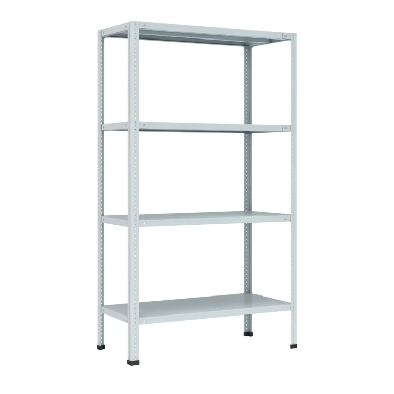 Металлический стеллаж МС-254 до 500 кг — разборная стальная конструкция с 4 полками RAL 7035