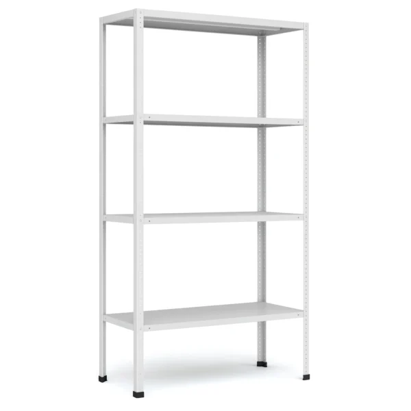 Металлический стеллаж МС-264 до 750 кг — глубокий усиленный стеллаж 1000×600 мм из стали RAL 7035