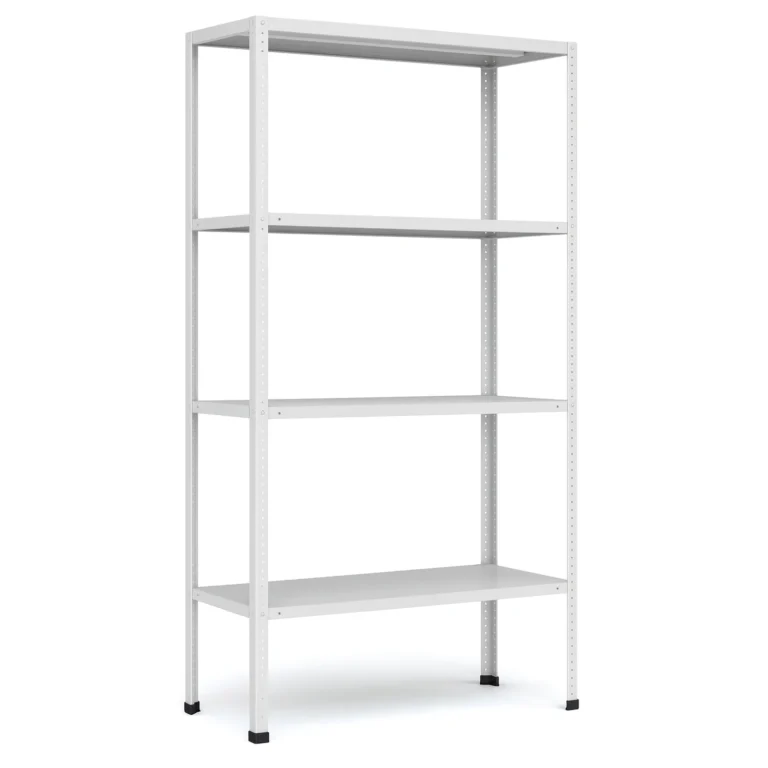 Металлический стеллаж МС-264 до 750 кг — глубокий усиленный стеллаж 1000×600 мм из стали RAL 7035