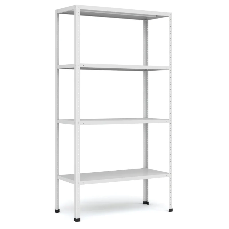 Металлический стеллаж МС-264 до 750 кг — глубокий усиленный стеллаж 1000×600 мм из стали RAL 7035