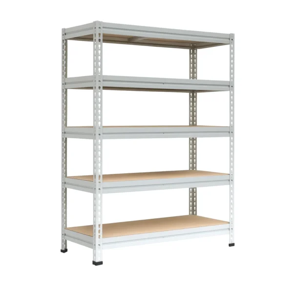 Металлический стеллаж МС-Т 15615-2.5 ТИТАН-МС с фанерными полками, высота 2500 мм