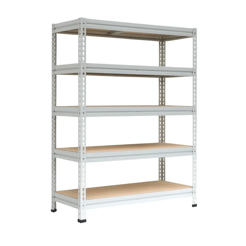 Металлический стеллаж МС-Т 15615-2.5 ТИТАН-МС с фанерными полками, высота 2500 мм