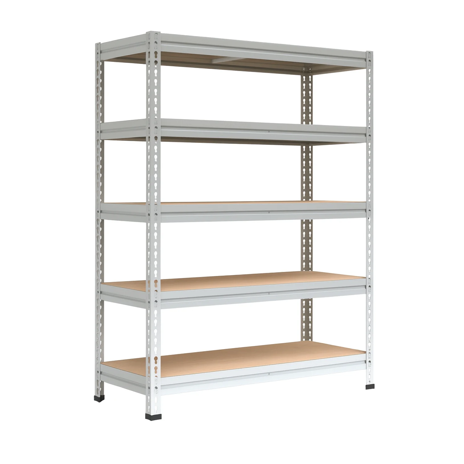 Металлический стеллаж МС-Т 15615-3.0 — высокий складской стеллаж серии ТИТАН-МС, нагрузка до 300 кг на полку Металлический стеллаж МС-Т 15615-3.0 ТИТАН-МС — промышленный высокий стеллаж с фанерными полками