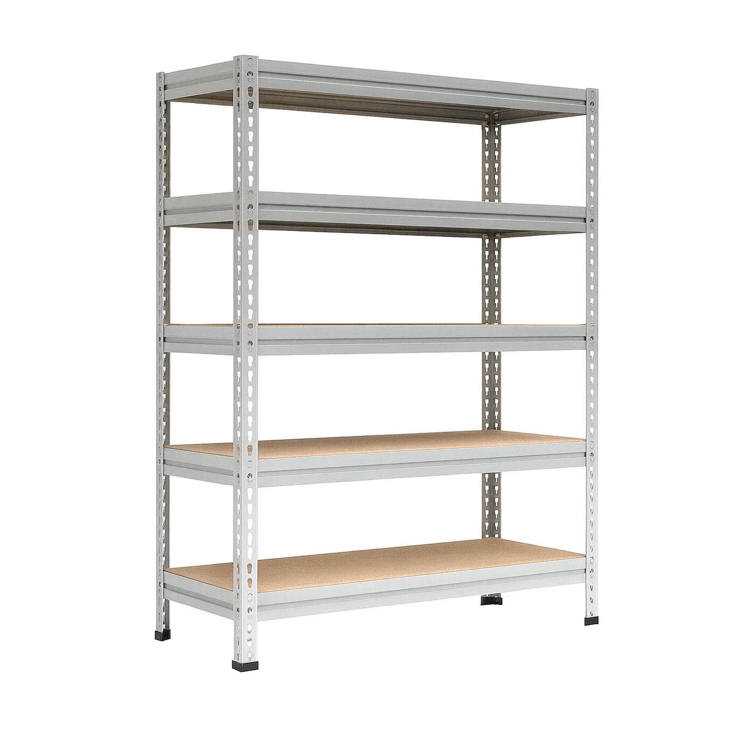 Металлический стеллаж МС-Т 18765-3.0 — высокий и широкий стеллаж серии ТИТАН-МС, высота 3 м, нагрузка до 300 кг на полку Металлический стеллаж МС-Т 18765-3.0 ТИТАН-МС с фанерными полками — высокий и широкий складской стеллаж до 300 кг на полку