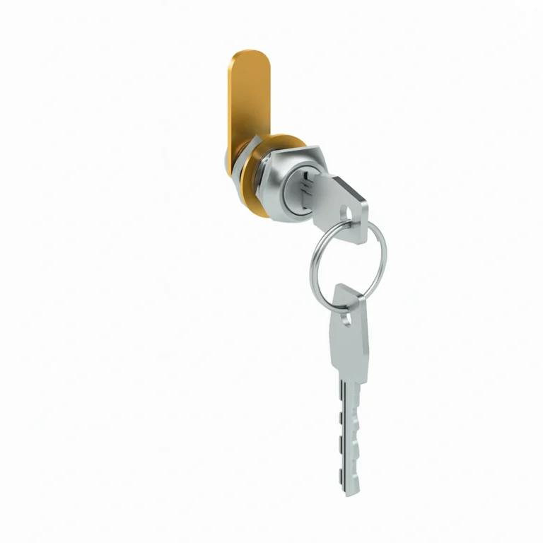 Замок почтового ящика ПМ-8 Арвис — металлический цилиндровый с ключом, светло-серый RAL 7035