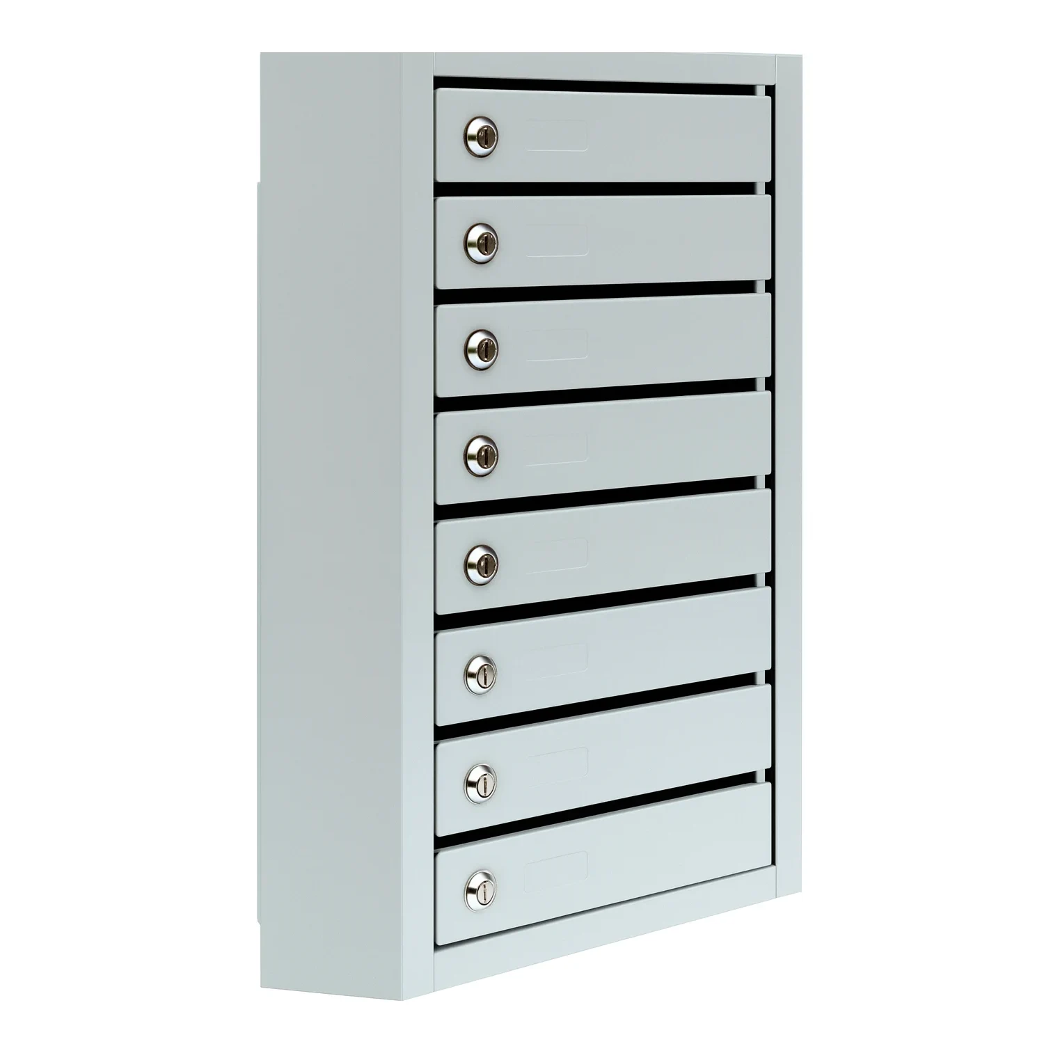 Почтовый ящик металлический восьмисекционный ПМ-8 Арвис Почтовый ящик металлический ПМ-8 — восьмисекционный, вертикальный, светло-серый RAL 7035