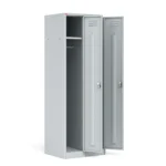 Модульный металлический шкаф для одежды ШРМ-22М — двухсекционный, открытый вид