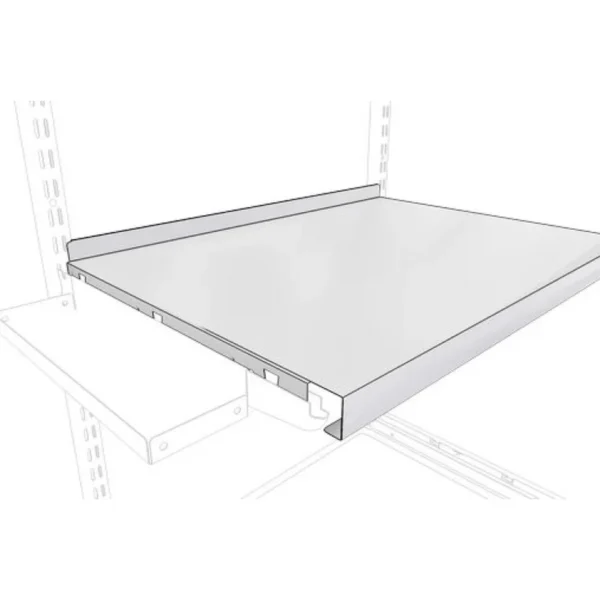 Полка ТИТАН-ГС установлена на кронштейнах гардеробной системы