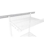 Несущий рельс ТИТАН-ГС установлен на стене с кронштейнами и корзиной